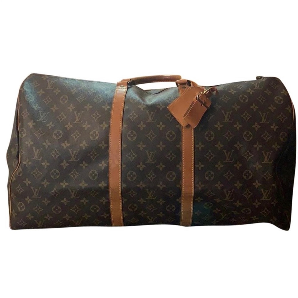 keepall XL 60 Boston Leather/Canvas Travel Bag